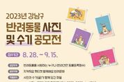 강남구, 반려동물 사진 및 수기 공모전 개최