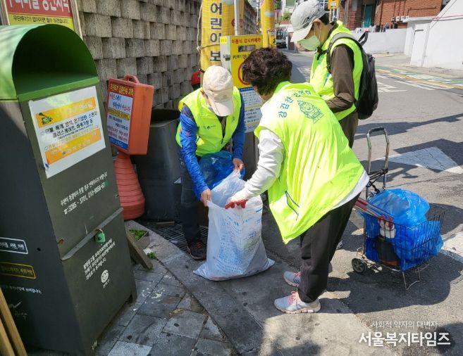 상반기 강감찬 일자리 작업 모습