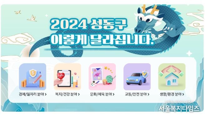 2024 성동구 이렇게 달라집니다(출처: 성동구청 누리집)