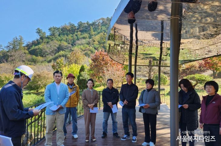 청주시의회 농업정책위원회, 미원별빛자연휴양림 현장 방문