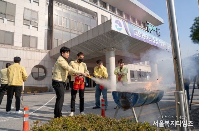 음성군, 음성소방서와 합동소방훈련 실시