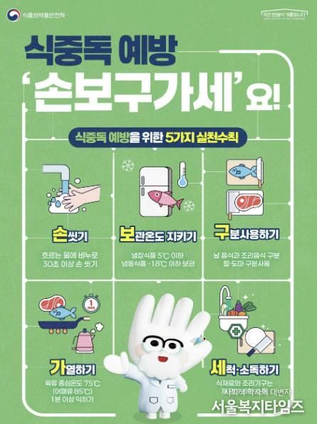 고양시 일산서구, 가을철 식중독 예방수칙 ‘손보구가세’안내