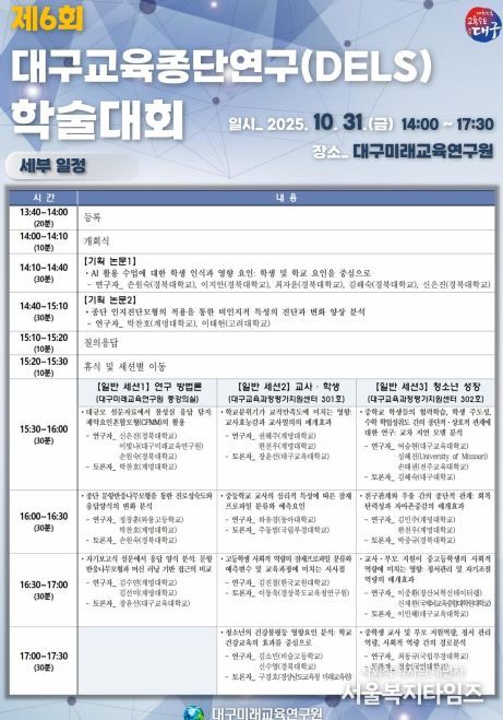‘제6회 대구교육종단연구 학술대회’ 개최