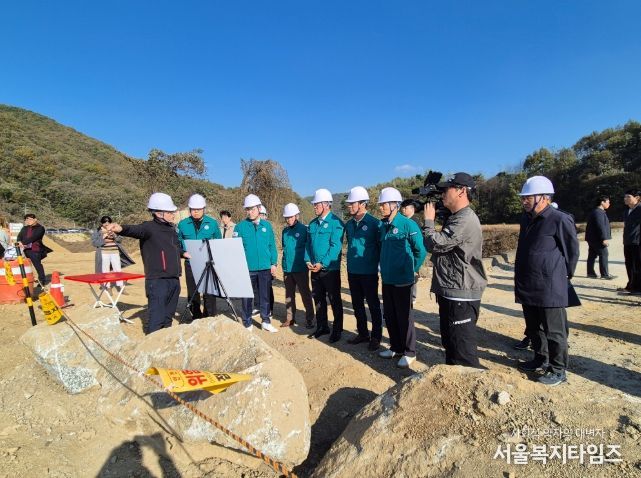 건설환경소방위 지장~목도 도로선형개량공사 현장 방문