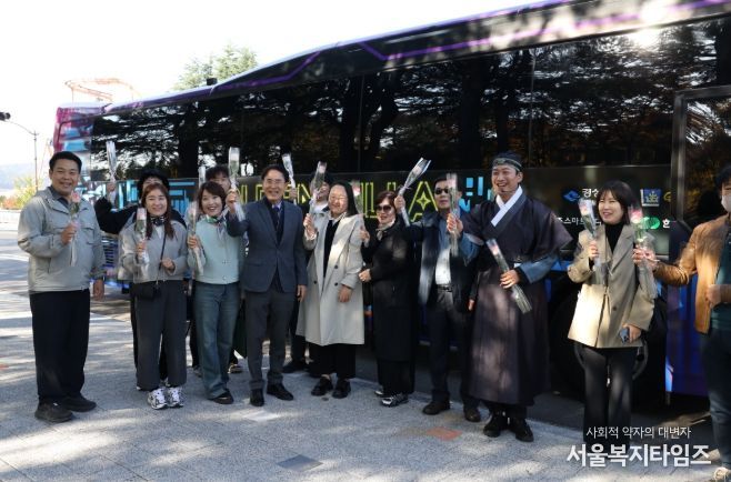 골든 신라 XR모빌리티 버스 정식 운행 시작하다