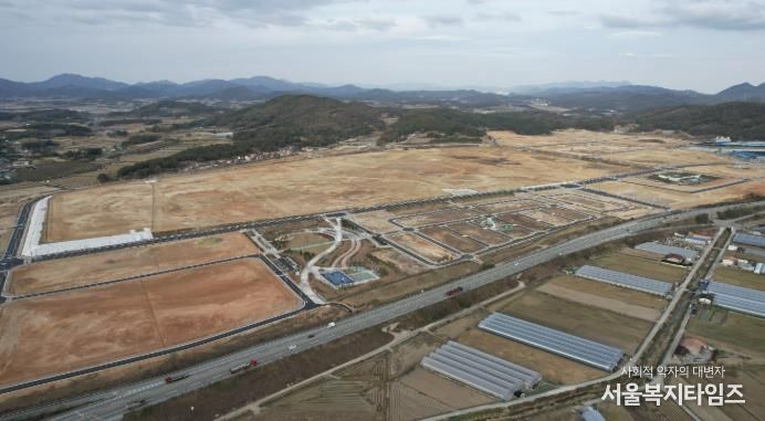 빛그린산단 내 금호타이어 공장 부지 현장 사진