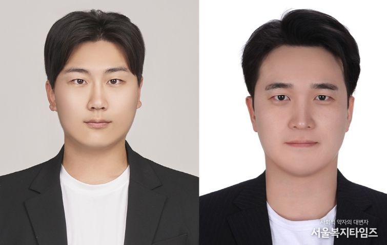 경상국립대학교 성재경 교수 연구팀(왼쪽부터 대학원생 김석진 씨, 성재경 교수).