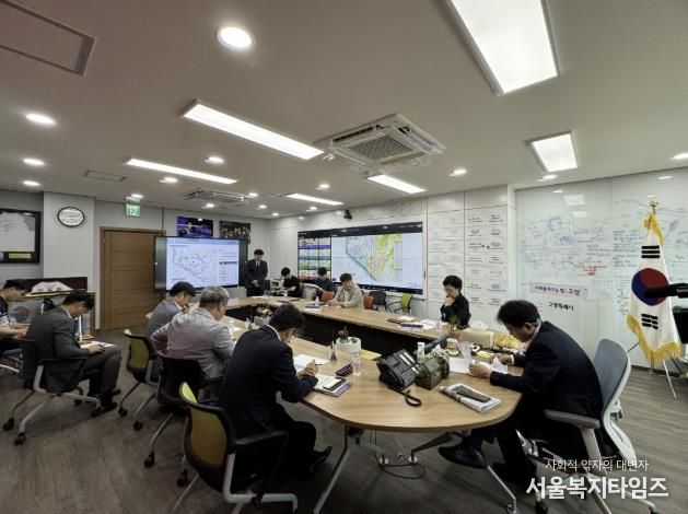 열린시장실에서 개최된 도로건설 관리계획 수립 용역 착수보고회