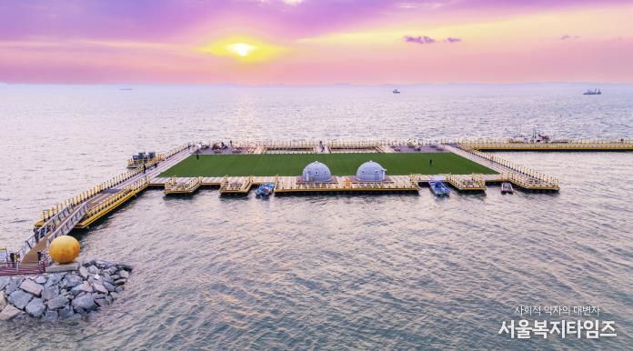 홍성 서부해안, 빛으로 물든 겨울 관광지로 변신