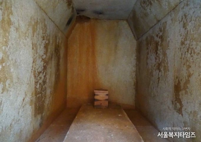 익산 쌍릉 석실 내부