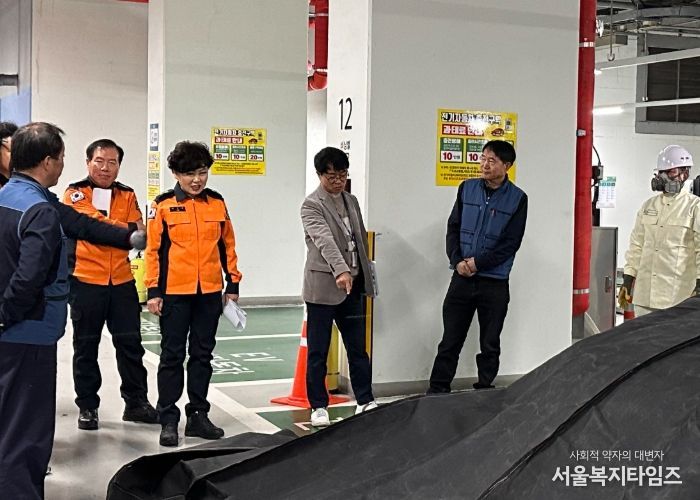 이오숙 전북특별자치도소방본부장, 고층건축물 화재안전관리 현장점검