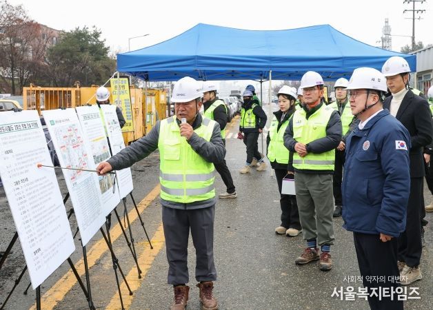 이장우 대전시장, 트램 2호선 공사 현장 방문