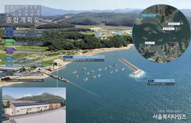 보령시 열호항 종합계획도