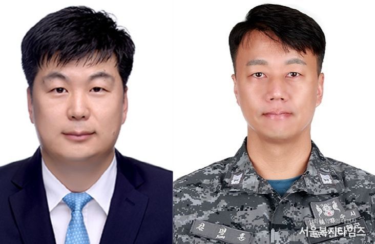 경상국립대학교 해양과학대학 해양토목공학과 이우동 교수와 김명훈 박사(왼쪽부터).