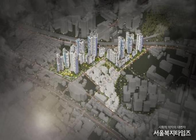 망우본동 모아타운 대상지 조감도