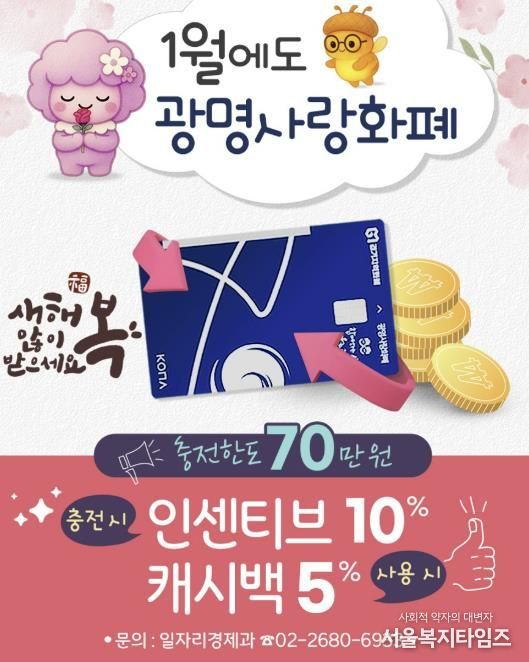 2026년 광명사랑화폐 혜택 안내문