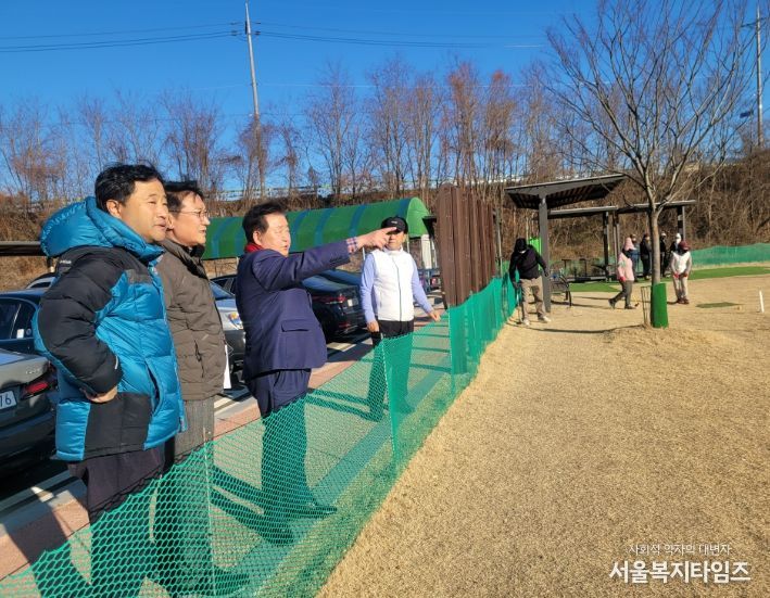 고성군의회 의장, 파크골프장 현장점검