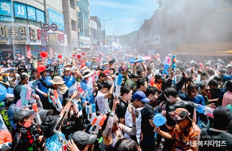 지역축제 사진-정남진장흥물축제