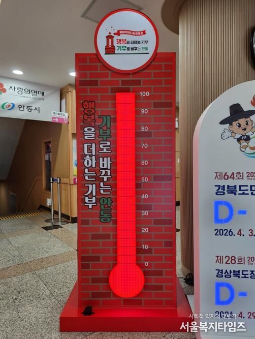 안동시, '희망2026 나눔캠페인' 사랑의 온도 100℃ 달성