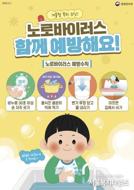 ‘노로바이러스 감염증 예방수칙’ 포스터