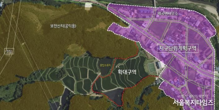 전원주택 단지 위치도