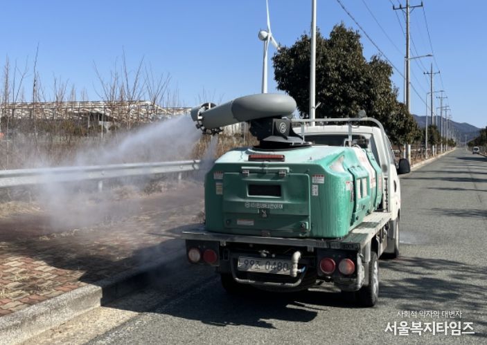 철새도래지 주변 소독