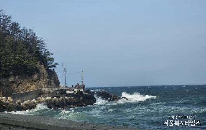 울진해경, 위험예보제「주의보」발령, 너울성 파도 주의