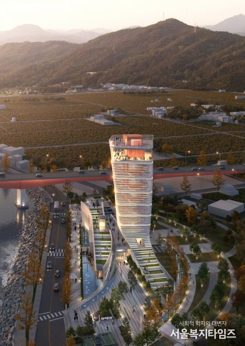 사천 선상지 조감도