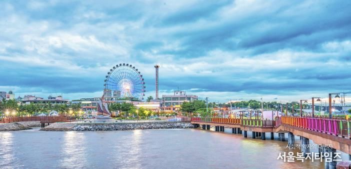 삽교호 관광지 전경