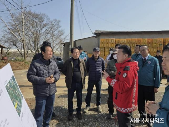 최재구 군수 현장답사 모습