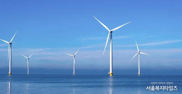 해상풍력 단지 조감도
